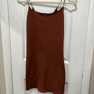 Abercrombie SoftAF Chocolate Brown Bodycon Mini Dress Sz MP